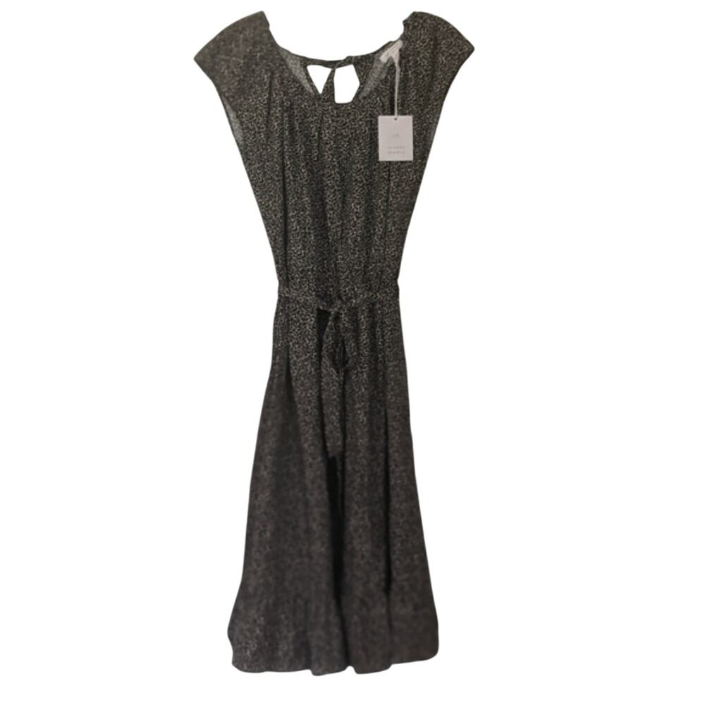 LC Lauren Conrad Dress Black White Dainty Floral Size Small Worn ONCE